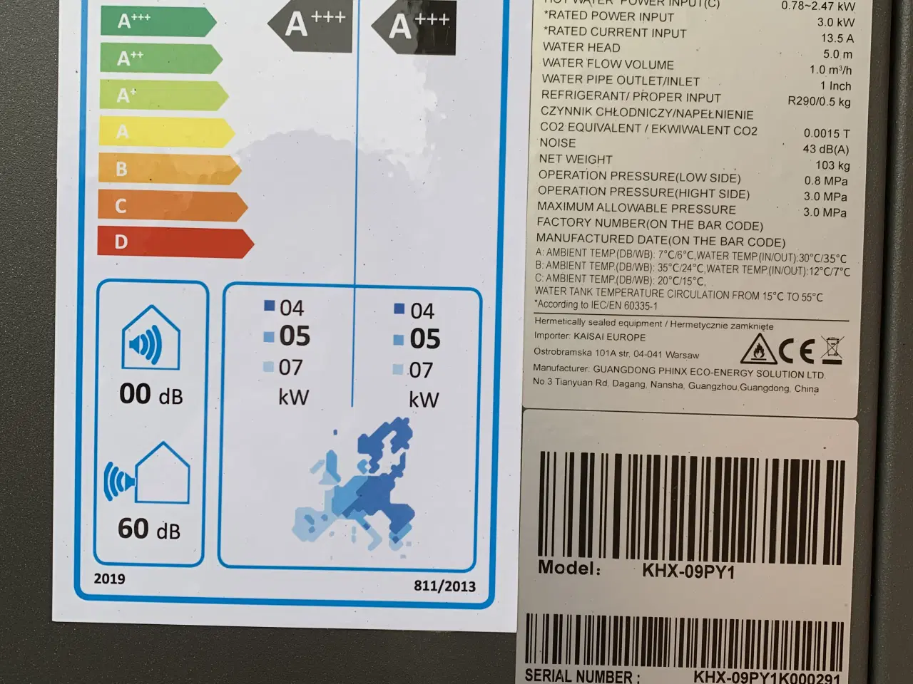 Billede 3 - Varmepumpe / Aircondition Kaisai Geo KGE-12GRH1 Ai