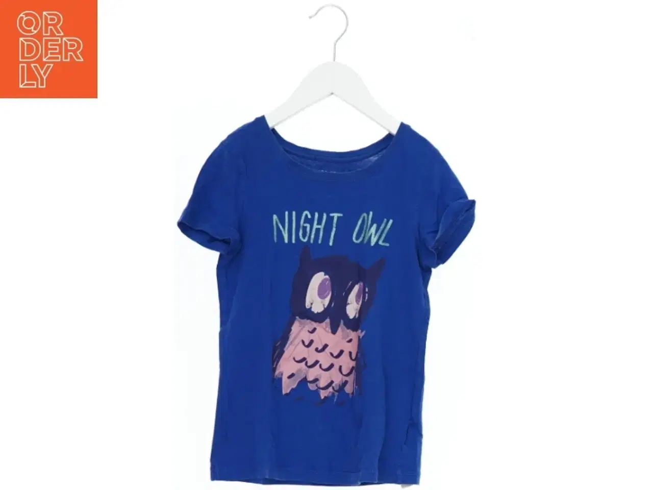 Billede 1 - Børne T-shirt med ugle motiv fra Gap (str. 116)