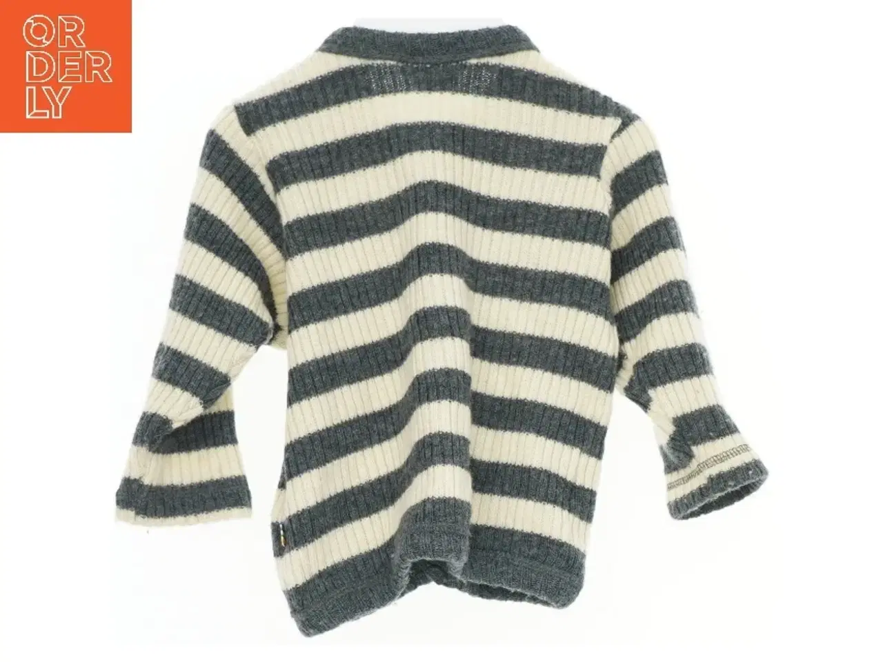 Billede 2 - Strikket cardigan med striber fra Joha (str. 80)