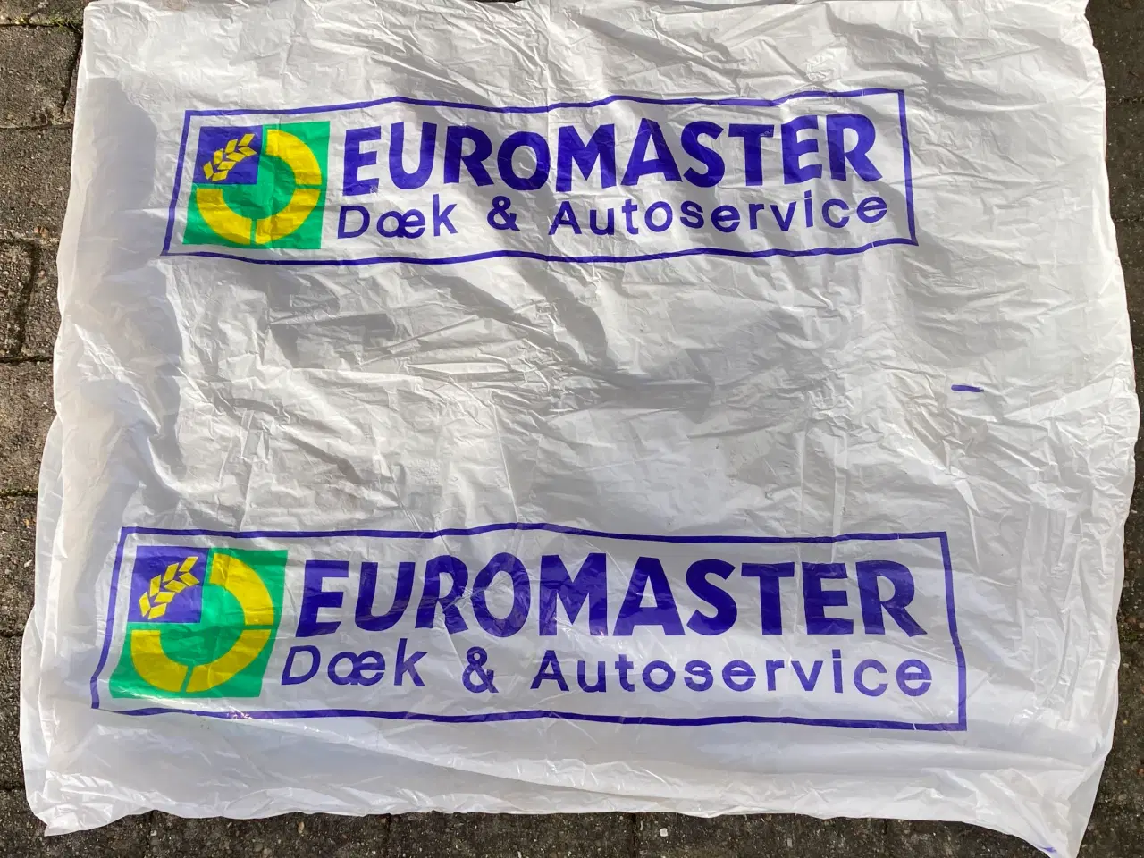 Billede 1 - 4 stk hvide Euromaster plastik dæksække