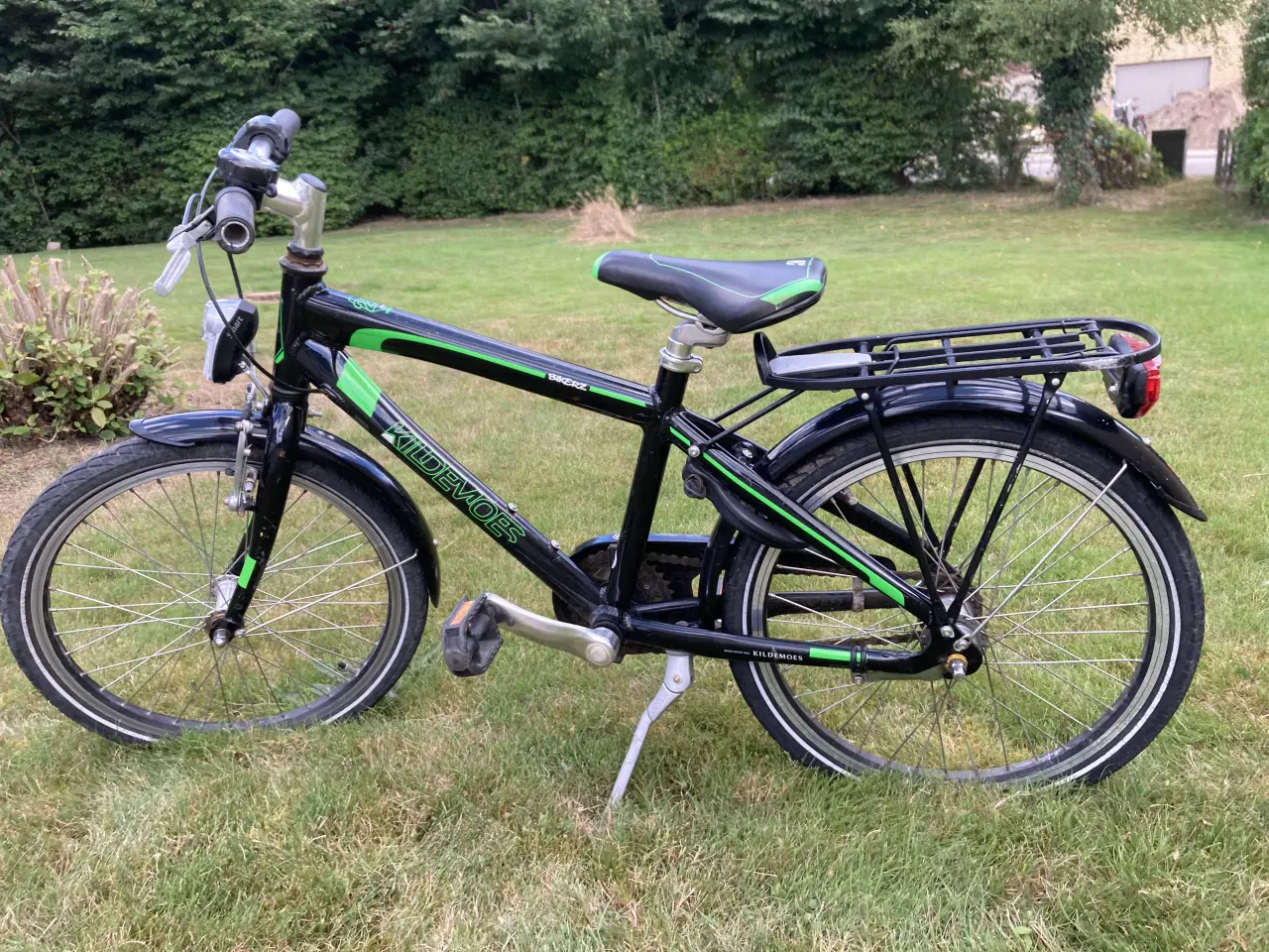 Billede 1 - Drengecykel, Kildemoes 6 år, Black w/Green, 3G