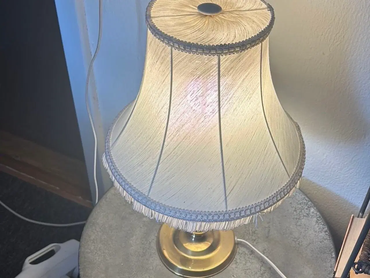 Billede 3 - Bordlampe i messing