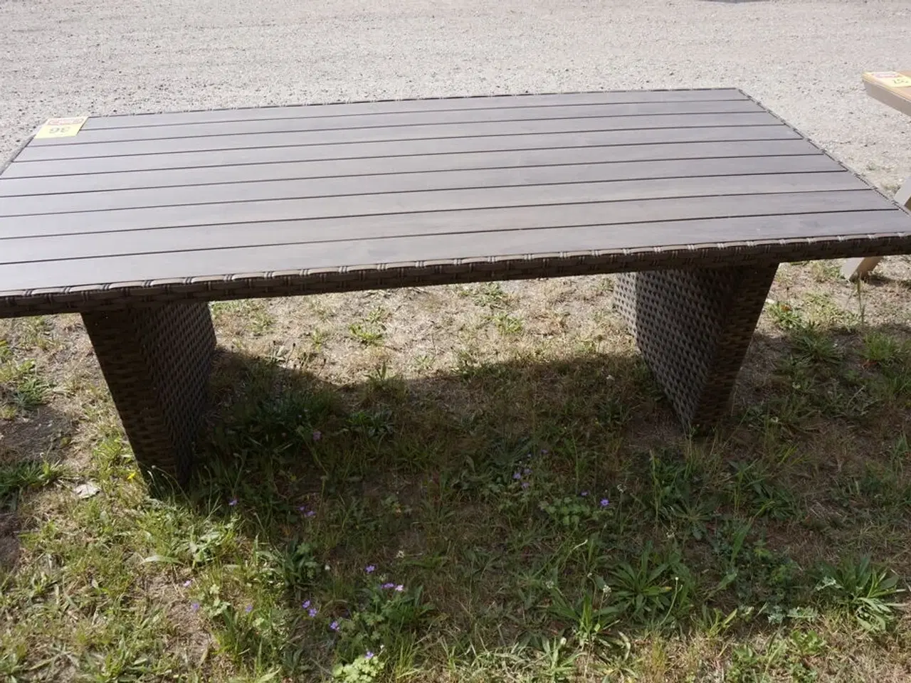 Billede 5 - Vila Tjørn havebord Rattann/nonwood 210x95 cm Askegrå