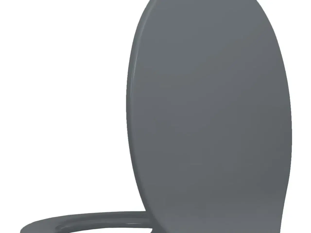 Billede 3 - Toiletsæde med soft close oval grå