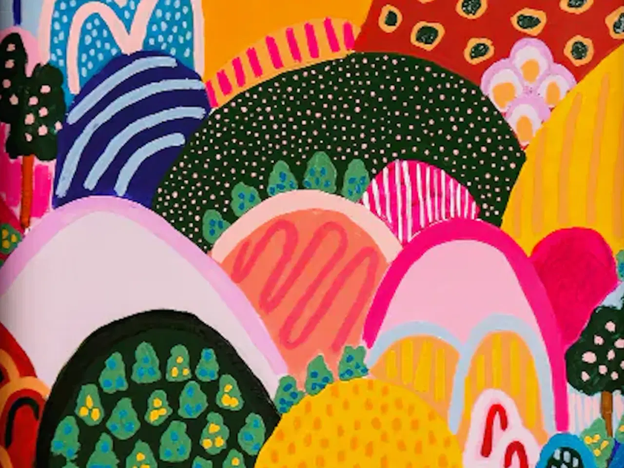 Billede 2 - Stort maleri 95 x 150 cm (Gratis levering)