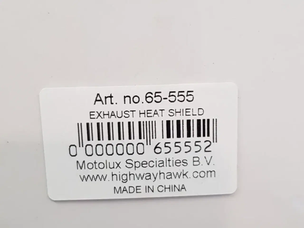 Billede 1 - Highway Hawk - Heat shield