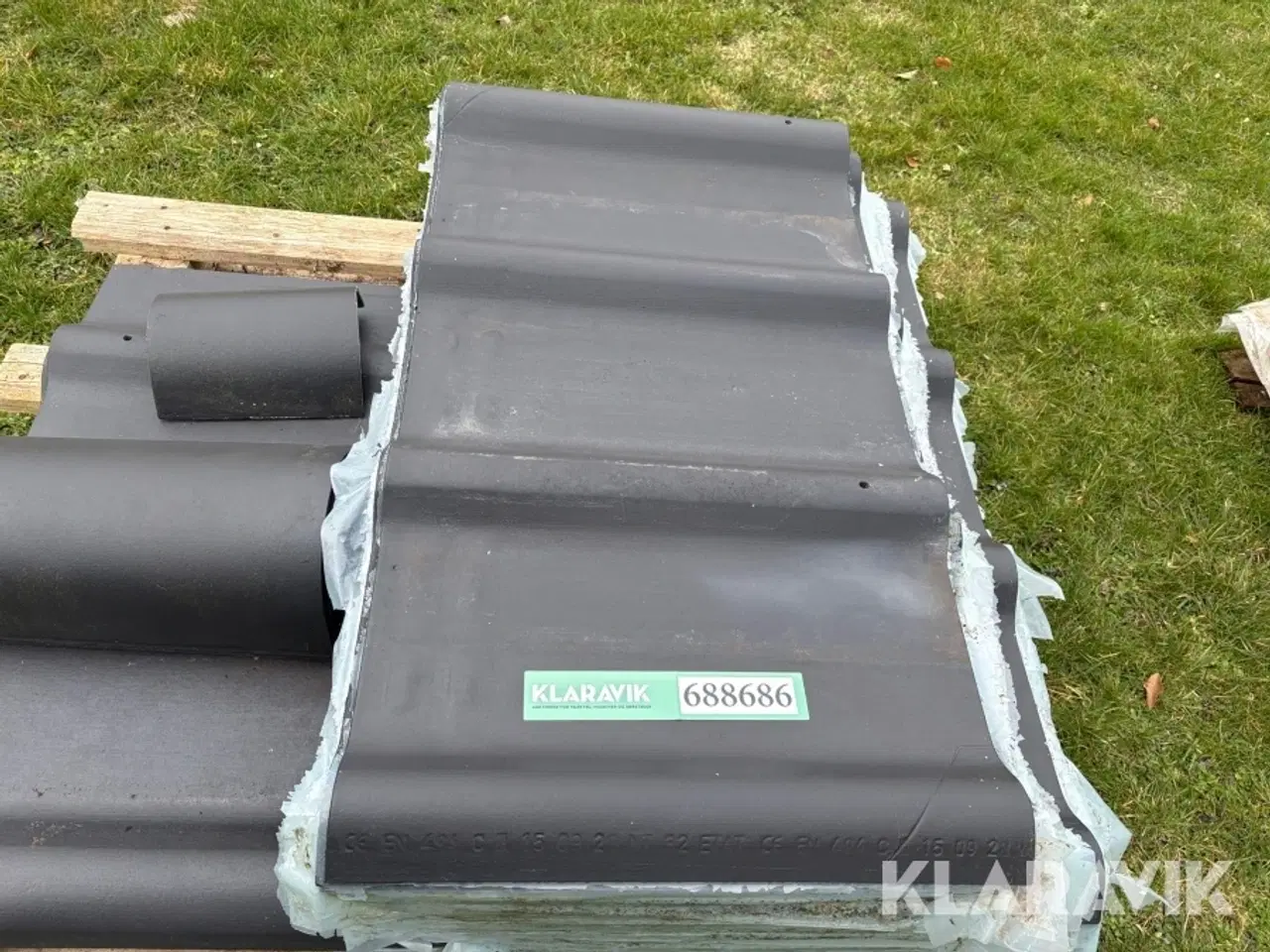 Billede 8 - Fibercement tagplader Toscana 75 nye + 6 ryg + 29 delte