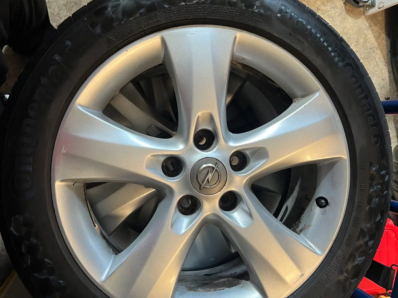 Billede 6 - Original Opel Alufælge med sommerdæk 