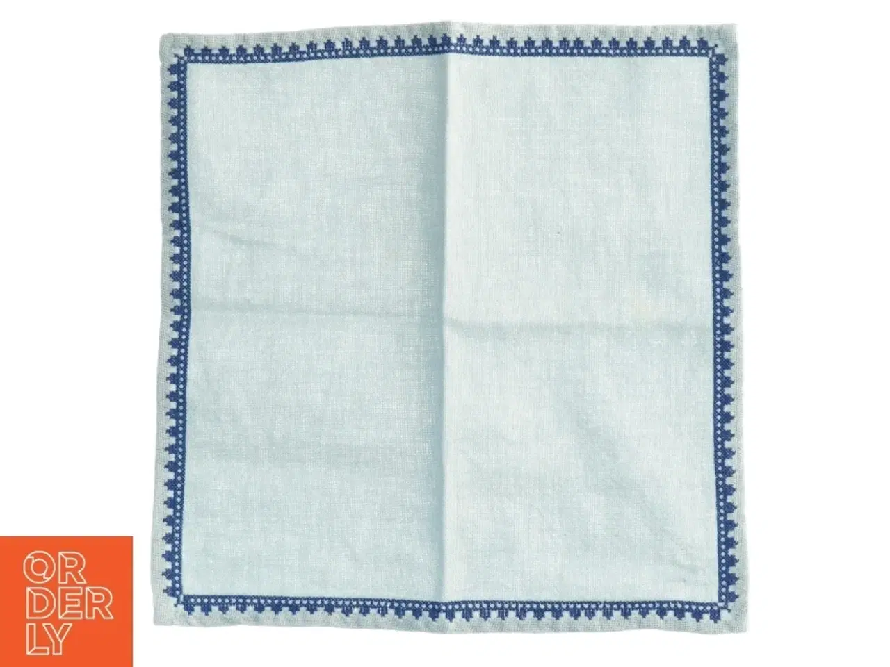 Billede 3 - Blåt bomuldsklæde (str. 31 x 31 cm)