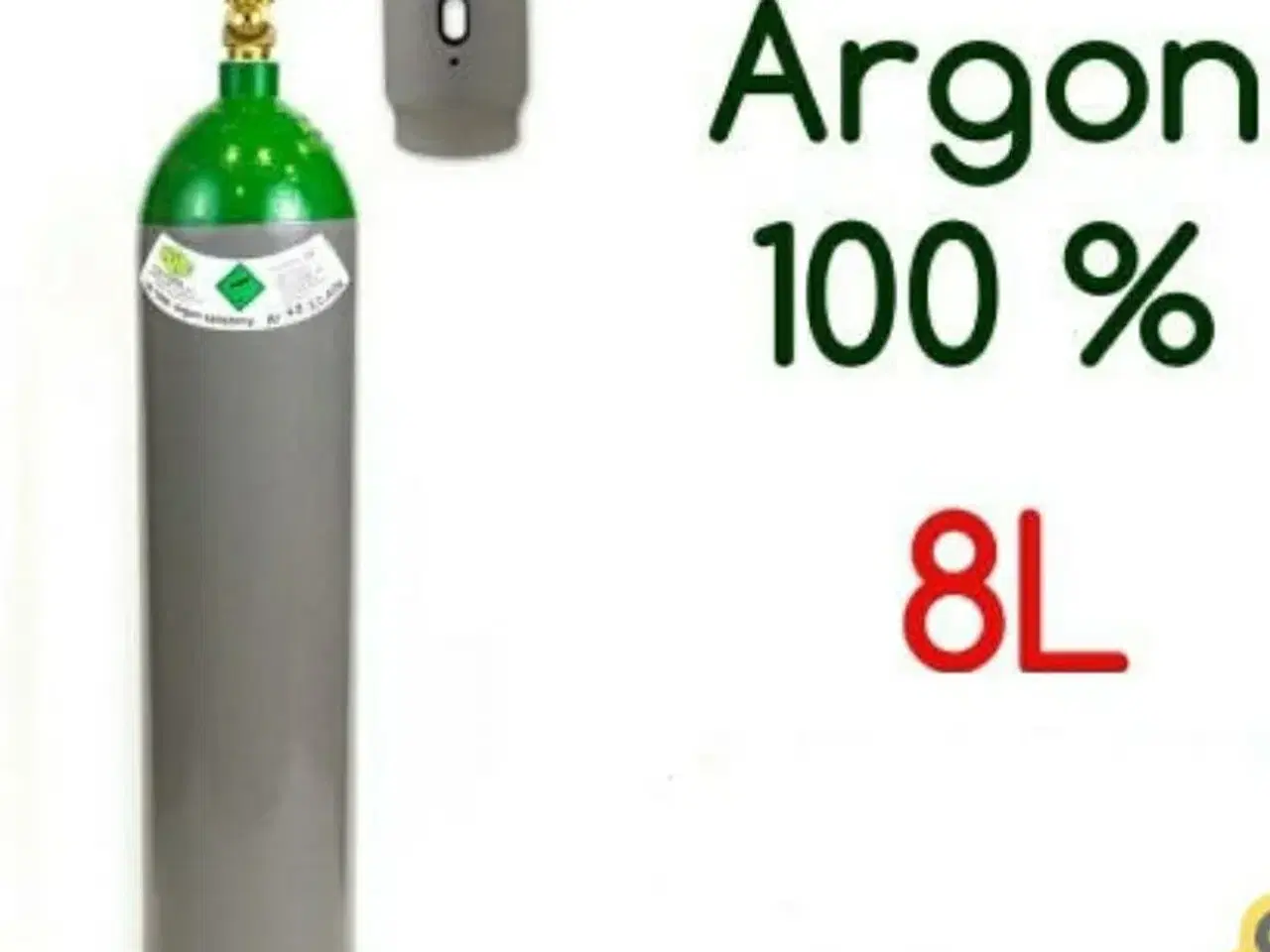 Billede 2 - Argon flaske, ren argon. 8L eller 10L