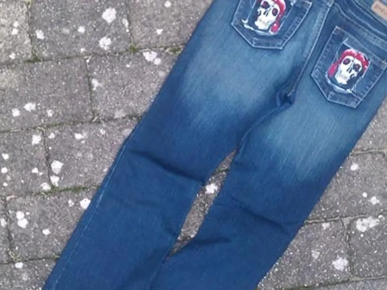 Billede 3 - JEANS MED PIRATER _ cowboybukser sørøver