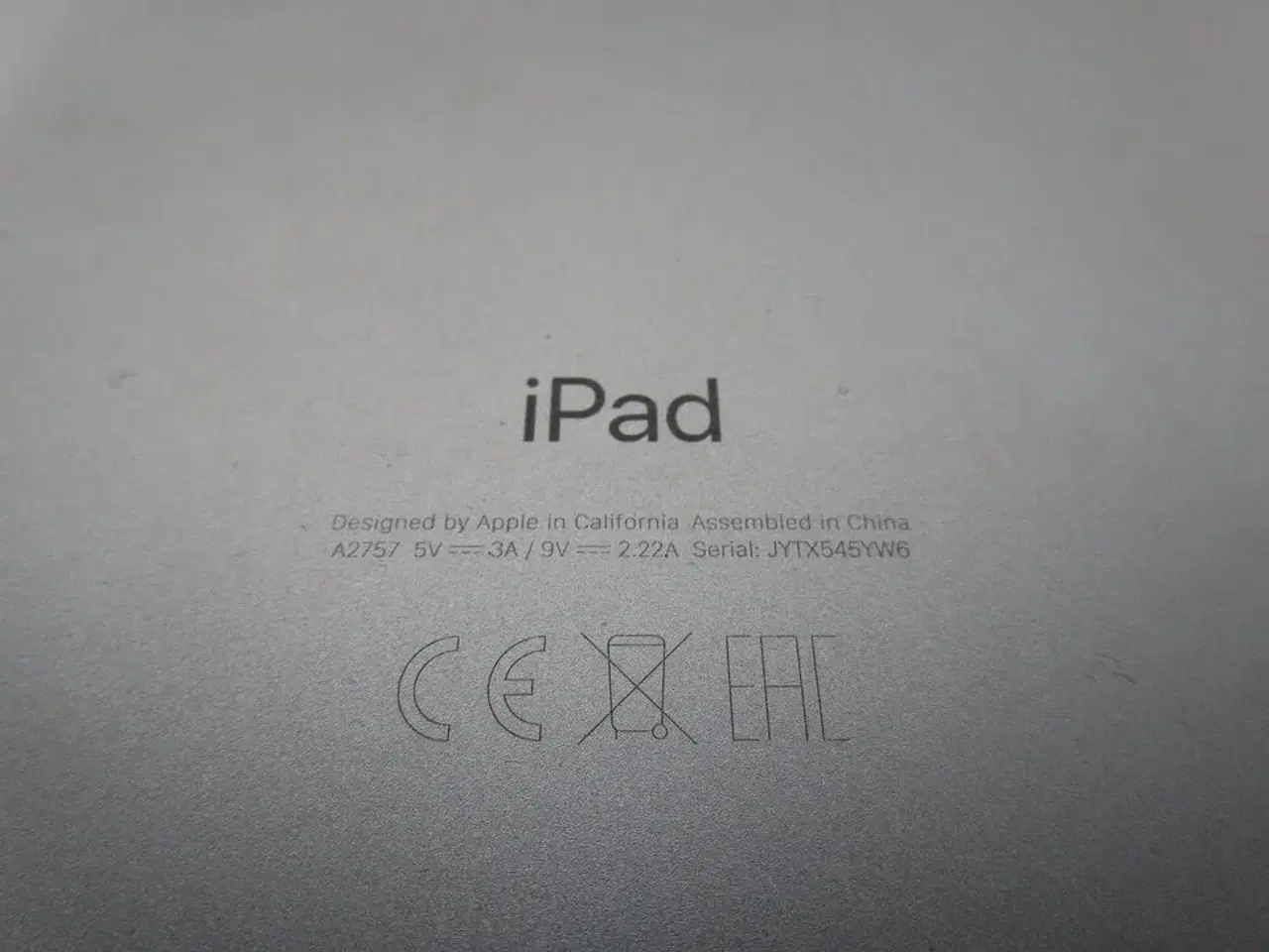 Billede 5 - Tablet, APPLE IPAD Type: A2757