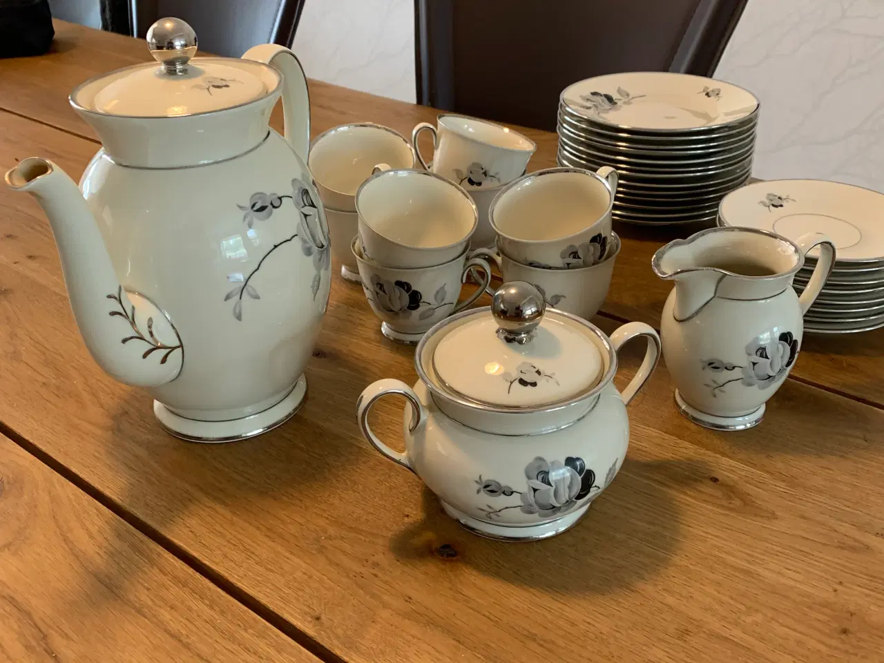 Billede 1 - kaffe stel sort rose