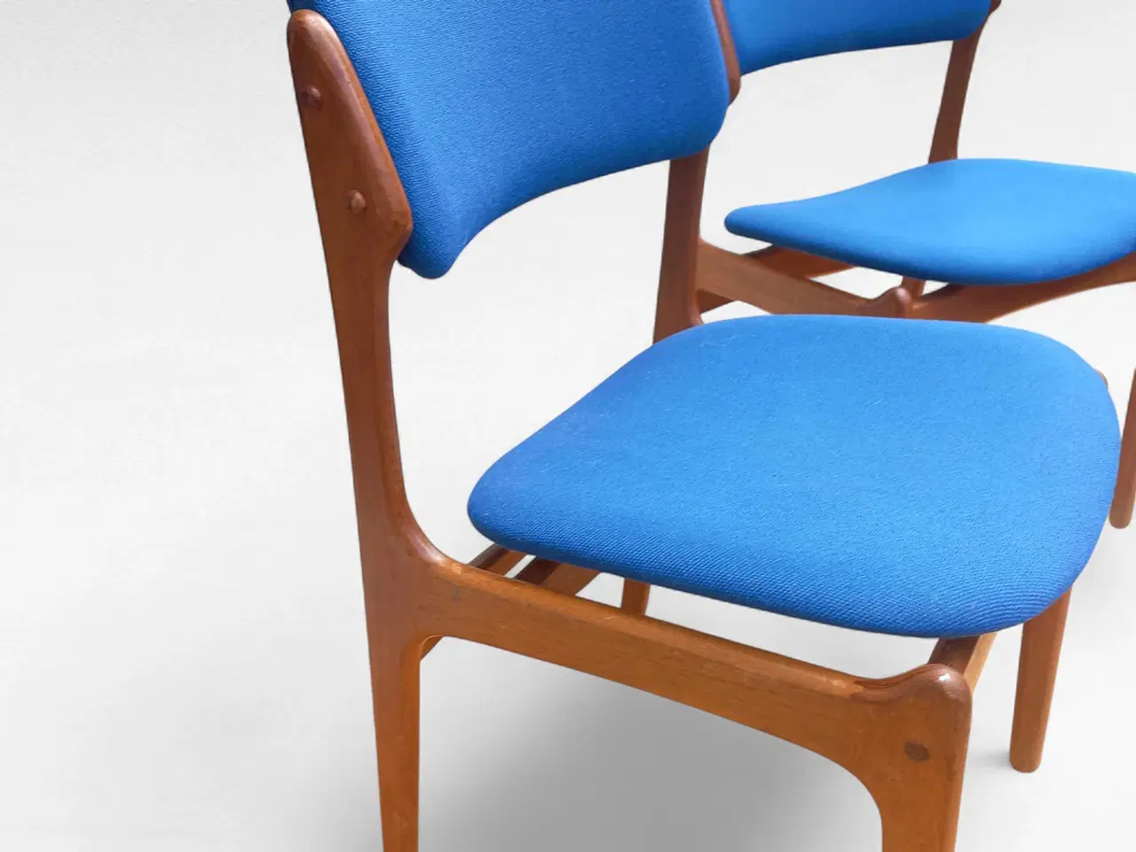 Billede 7 - Sæt af 2 Erik Buck Model 49 Spisestuestole i Teak 