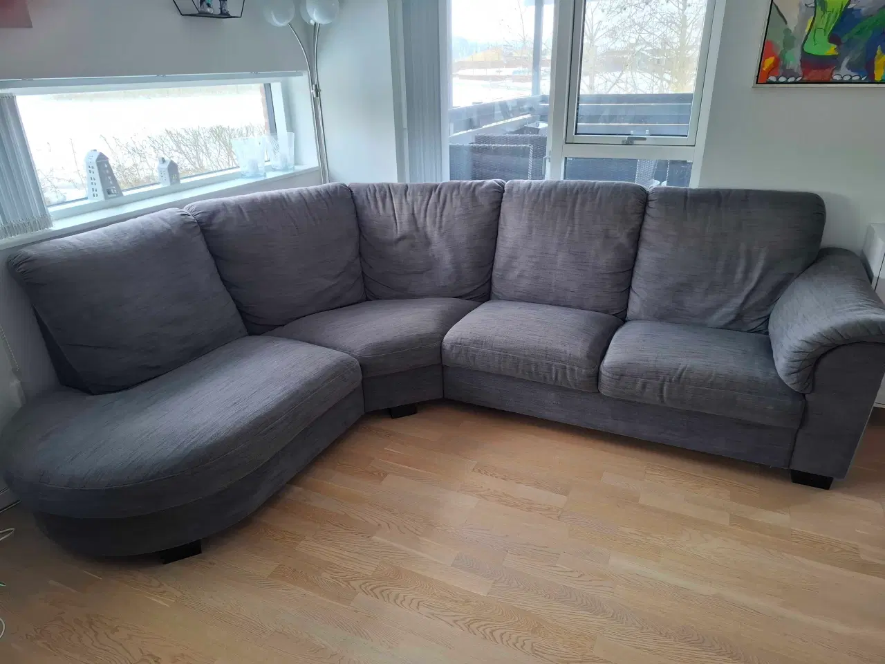 Billede 1 - Hjørnesofa med høj ryg