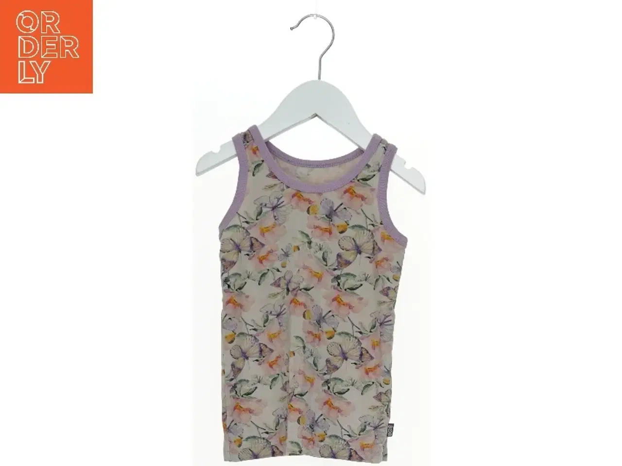 Billede 1 - Ærmeløs bluse med sommerfugleprint fra 8O8 (str. 92)