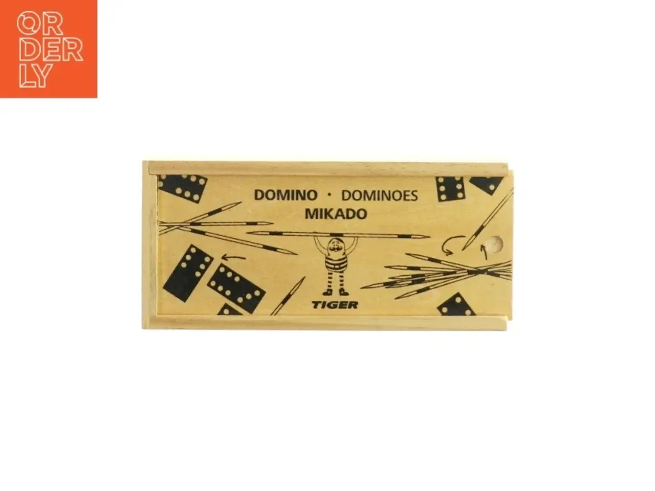 Billede 2 - Domino + Mikado spil fra Tiger (str. 21 x 10 x 3 cm)