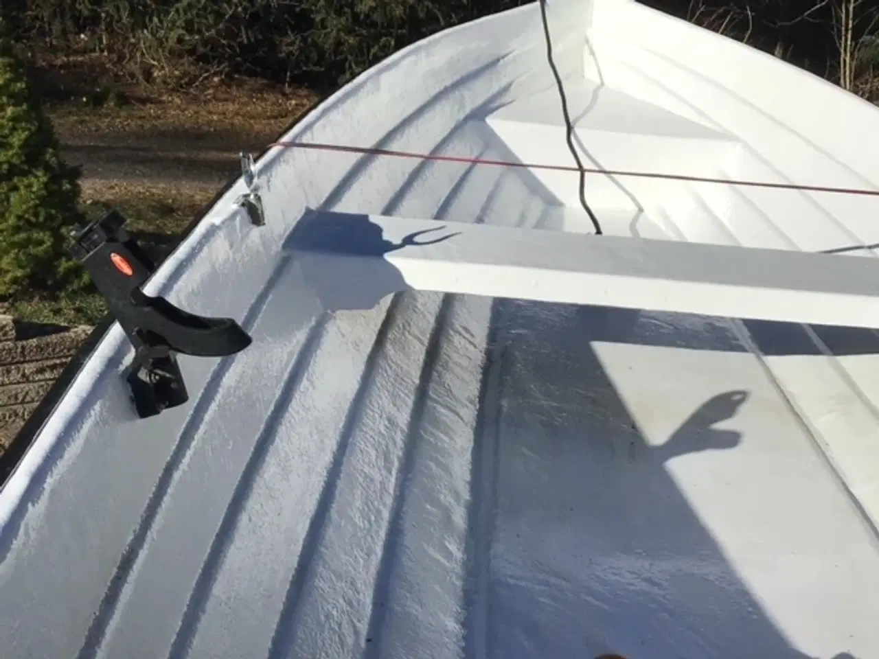 Billede 1 - Glasfiber jolle 15 fod incl. motor og trailer