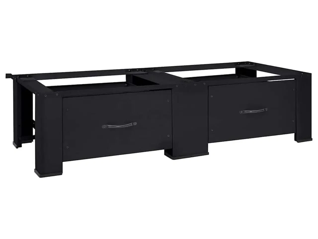 Billede 1 - Vaskemaskine Pedestal 2 stk Sort 64 x 55 x 32.5 cm Stål