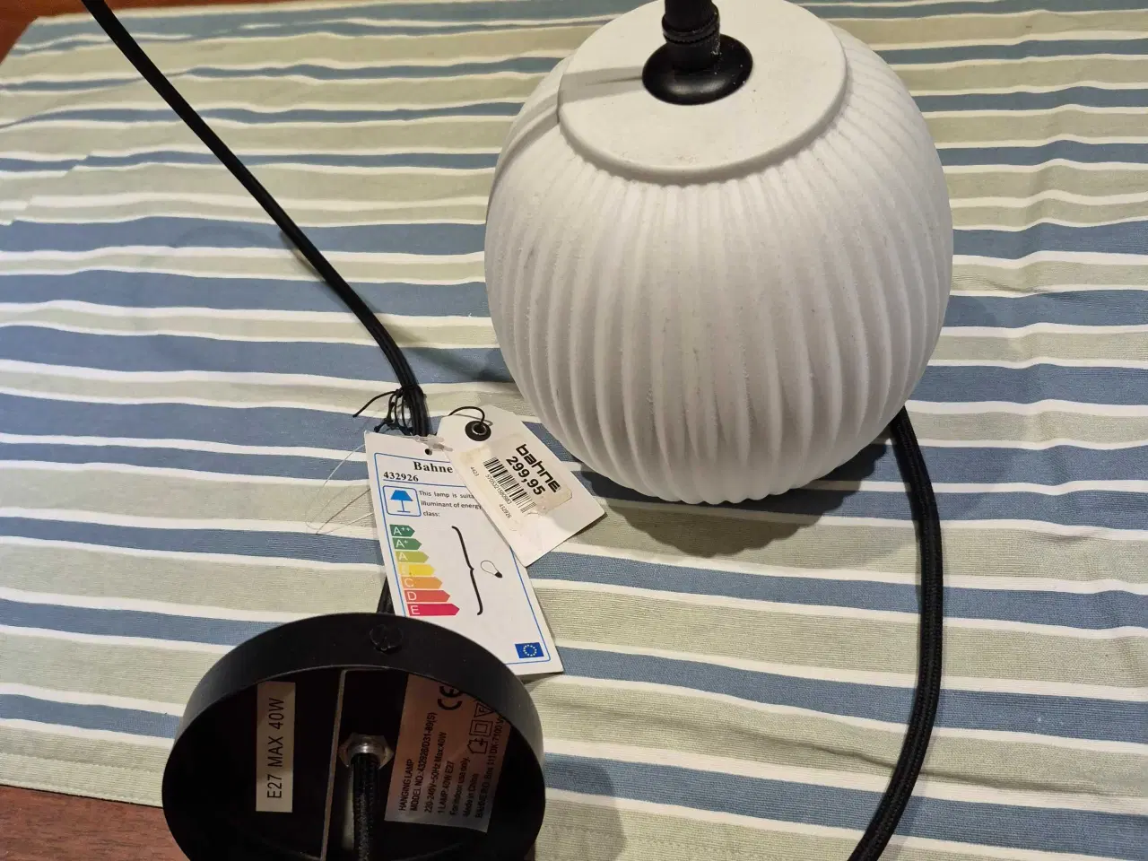 Billede 1 - Ny keramik loftd lampe