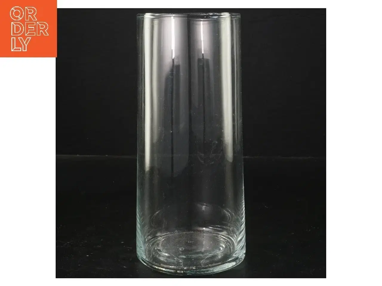 Billede 1 - Klar glasvase (str. Ø 8x20 cm)