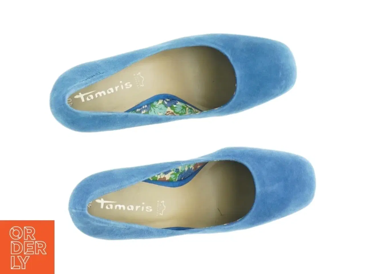 Billede 2 - Blå Tamaris ruskindspumps fra Tamaris (str. 40)