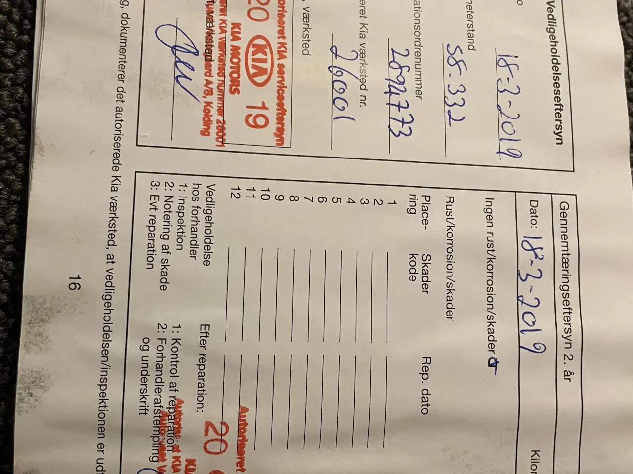 Billede 11 - Kia Carens 115 hk Diesel 1,7  (7 personer)  