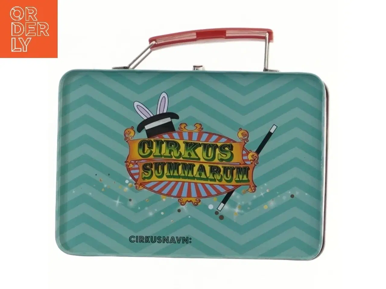 Billede 4 - Cirkus Summarum madkasse i metal med håndtag fra Cirkus Summarum (str. 19x18x6,5 cm)