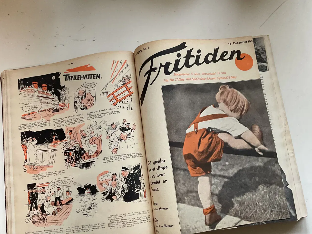 Billede 1 - Fritiden 1938 indbundet
