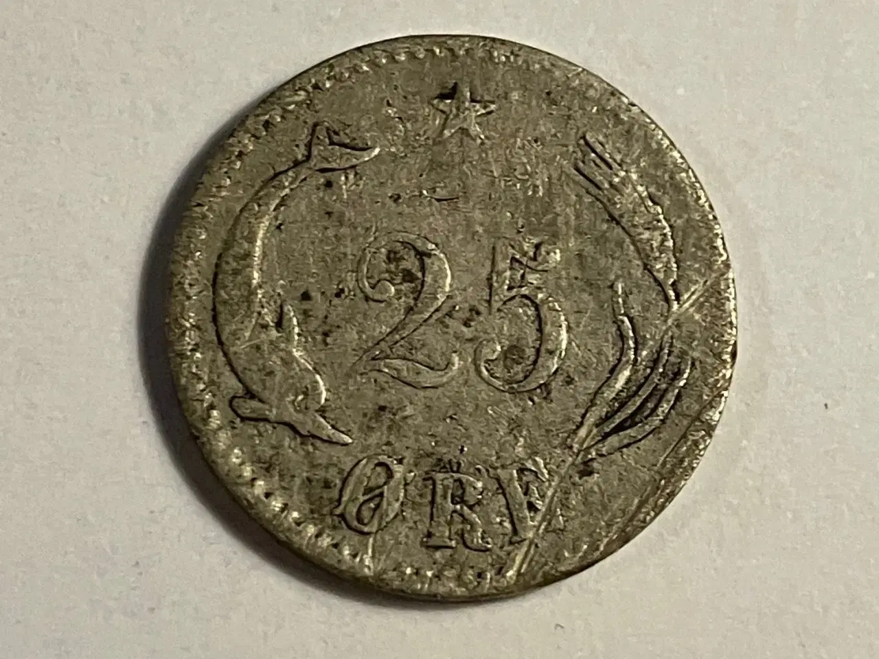 Billede 2 - 25 øre 1874 Danmark