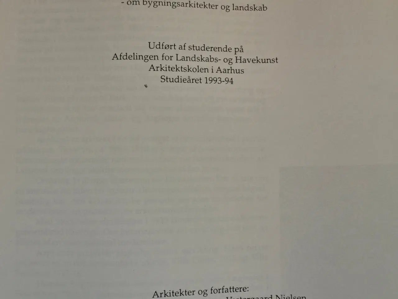 Billede 4 - studieskrift 1-6 om landskabs- og havearkitekter m