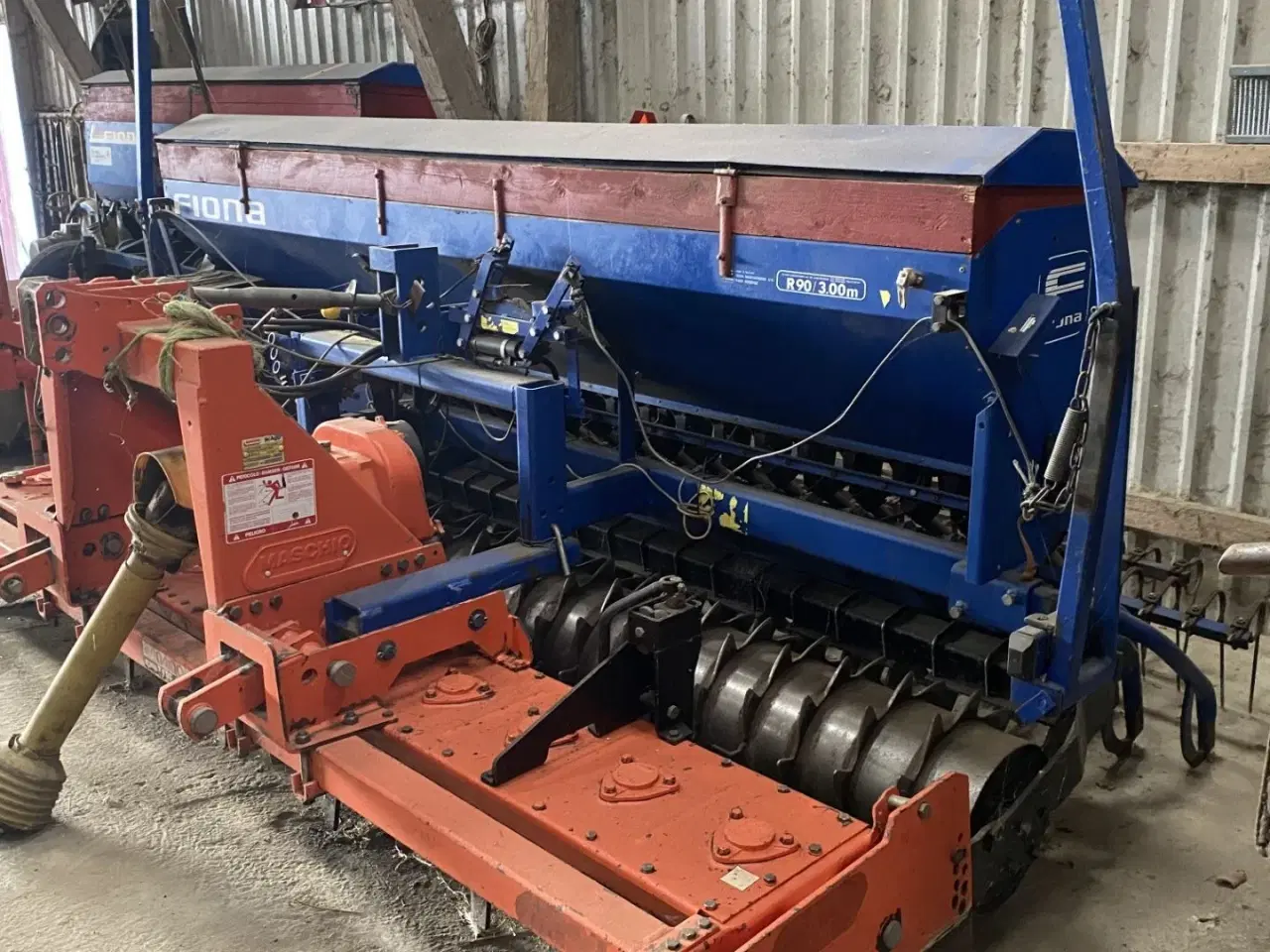 Billede 2 - Maschio 3 meter rotorharve med Fiona såmaskine