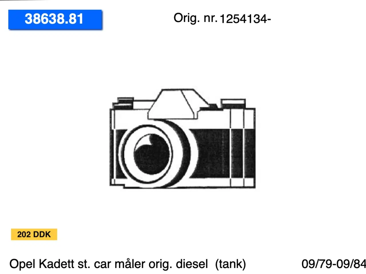 Billede 5 - Nye Opel Kadett st. car tanke