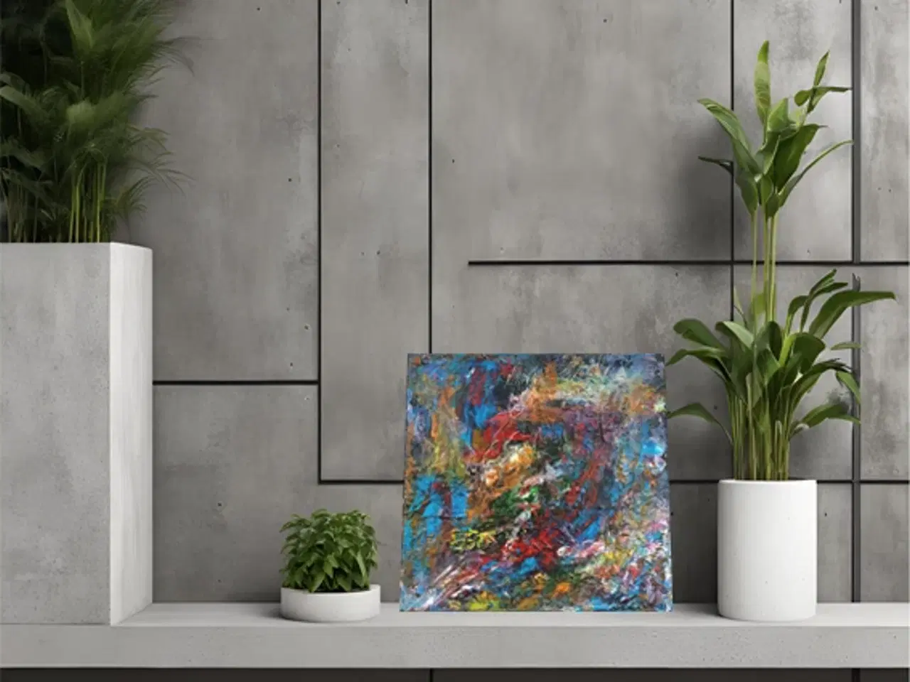 Billede 2 - The Magic of Color – Moderne Akrylmaleri, Abstrakt