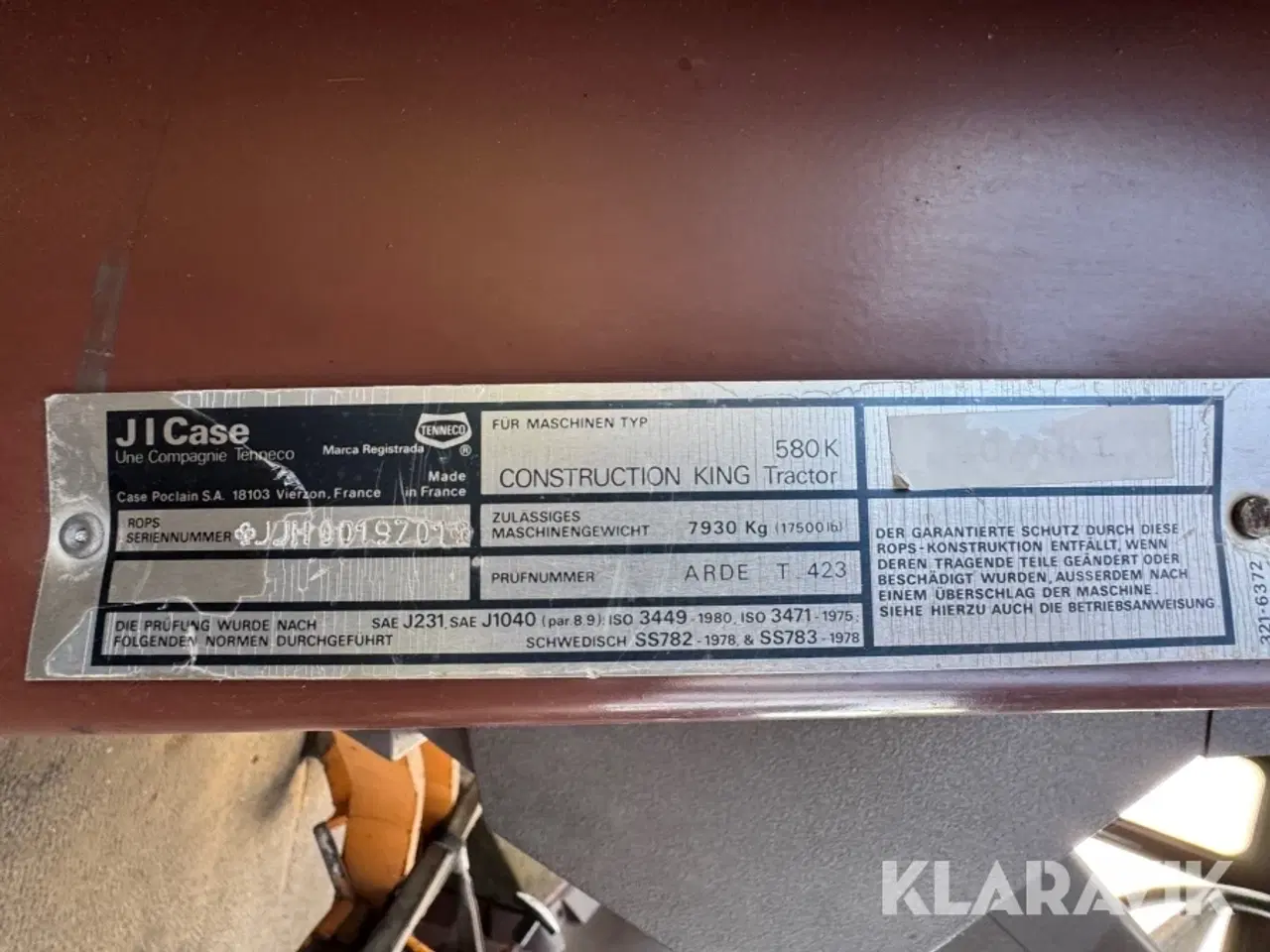 Billede 11 - Rendegraver Case 580K-4X4 Turbo