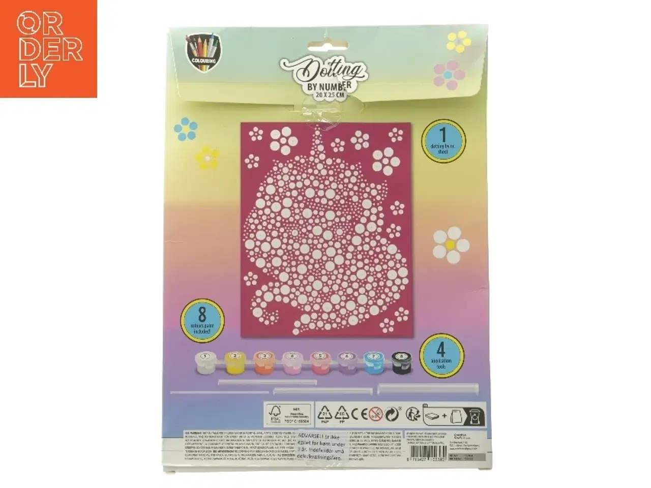 Billede 4 - Dotting by number malerisæt fra Colouring
