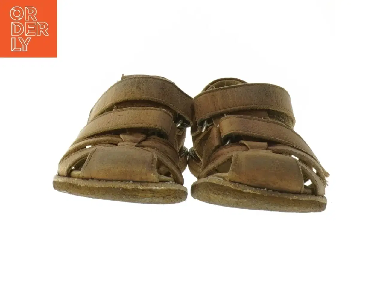 Billede 3 - Brune lædersandaler til børn (str. 21 cm)