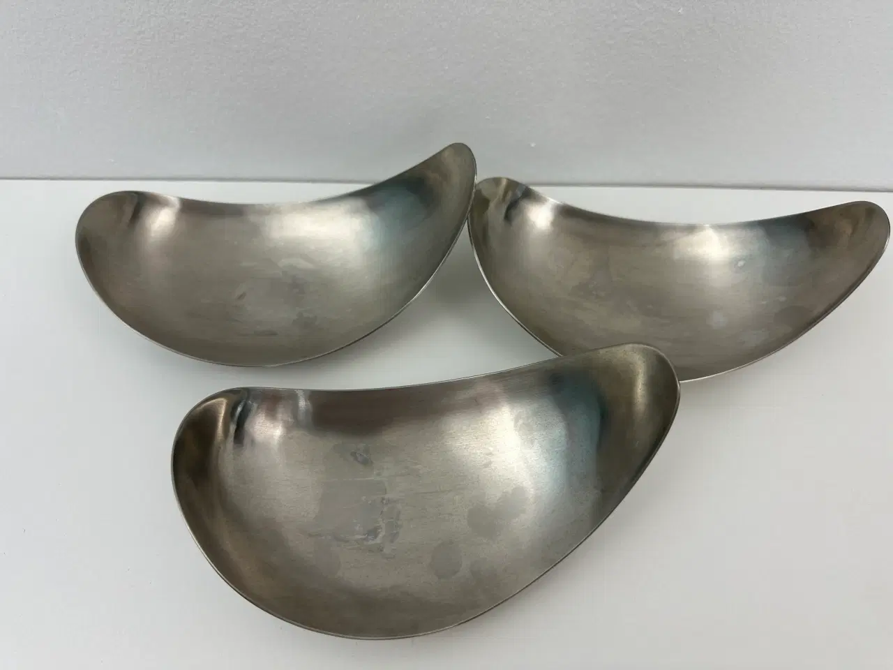 Billede 5 - 3 stk. Georg Jensen 'leaf' skåle