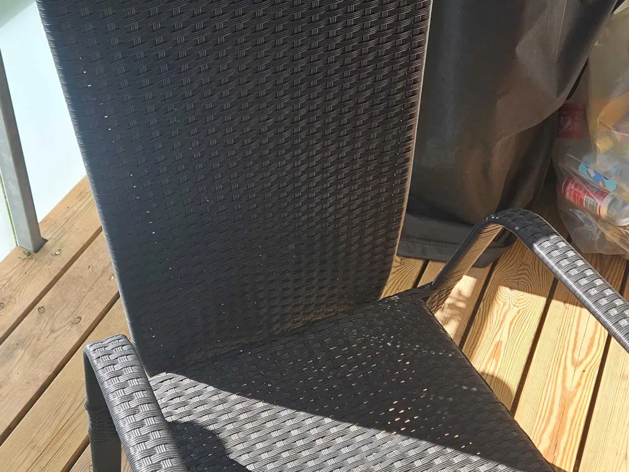 Billede 1 - Havestole I rattan med trinløs justerbar ryg