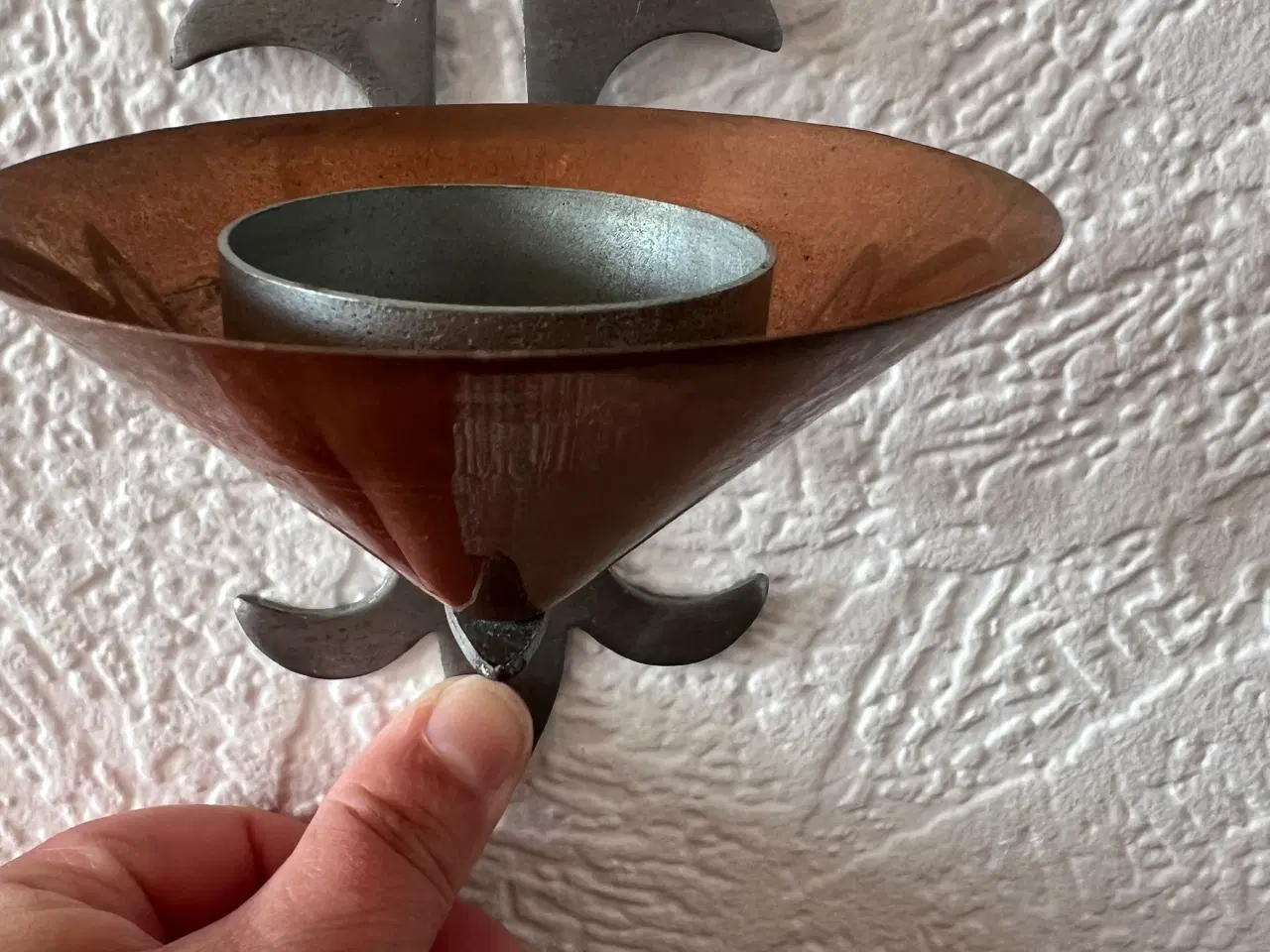 Billede 1 - Væg Lysestage til Fyrrefadslys