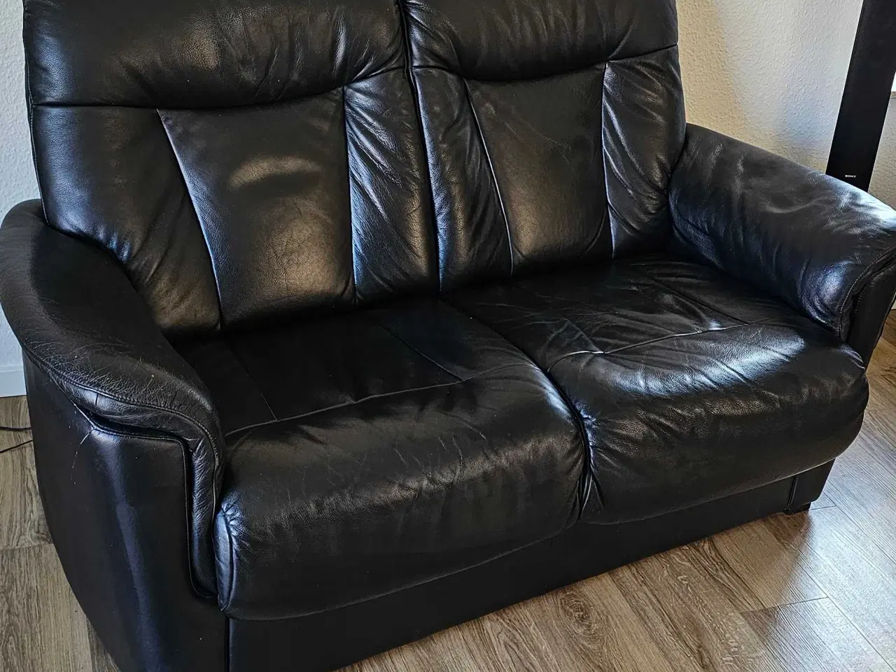 Billede 1 - Hjort Knudsen lædersofa 