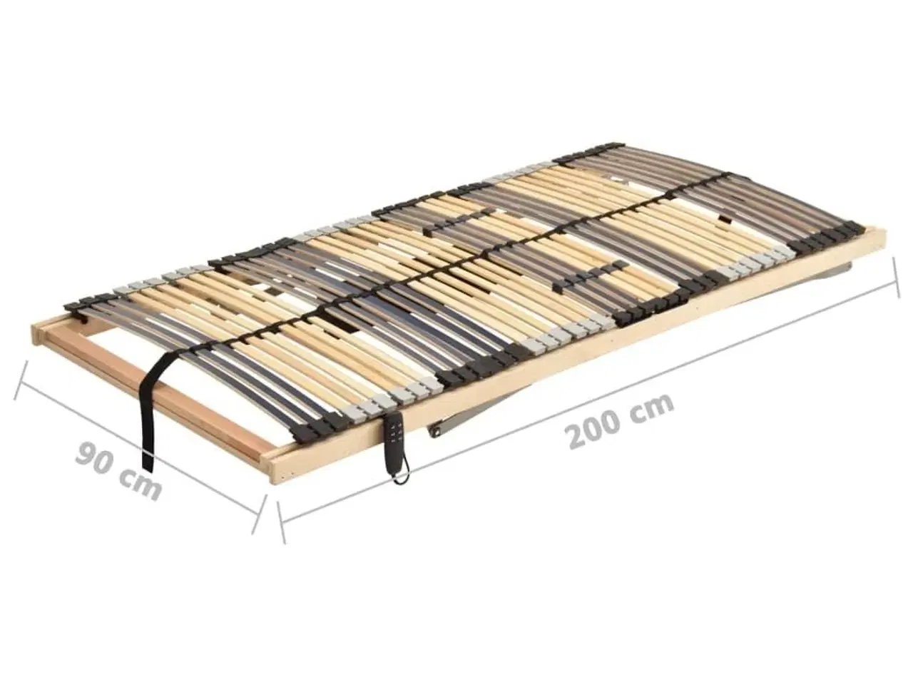 Billede 11 - Lamelbund med elevation 42 lameller 7 zoner 90x200 cm