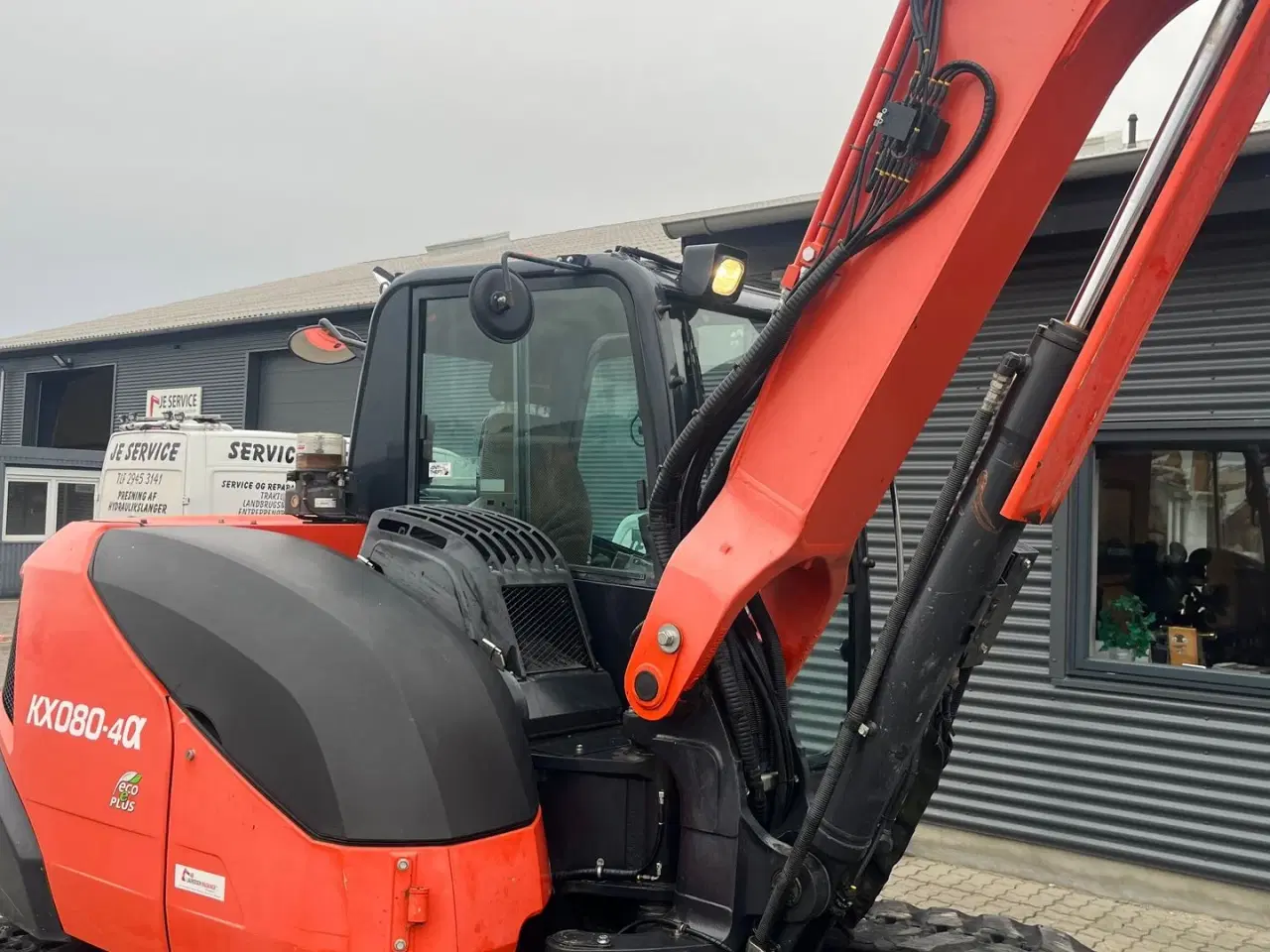 Billede 17 - Kubota KX080-4 Engcon rotortilt, Centralsmørring og 3 Engcon skovle