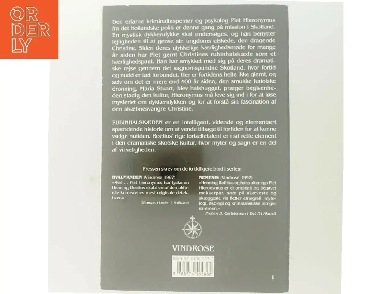 Billede 3 - Rubinhalskæden : roman af Henning Boëtius (Bog)