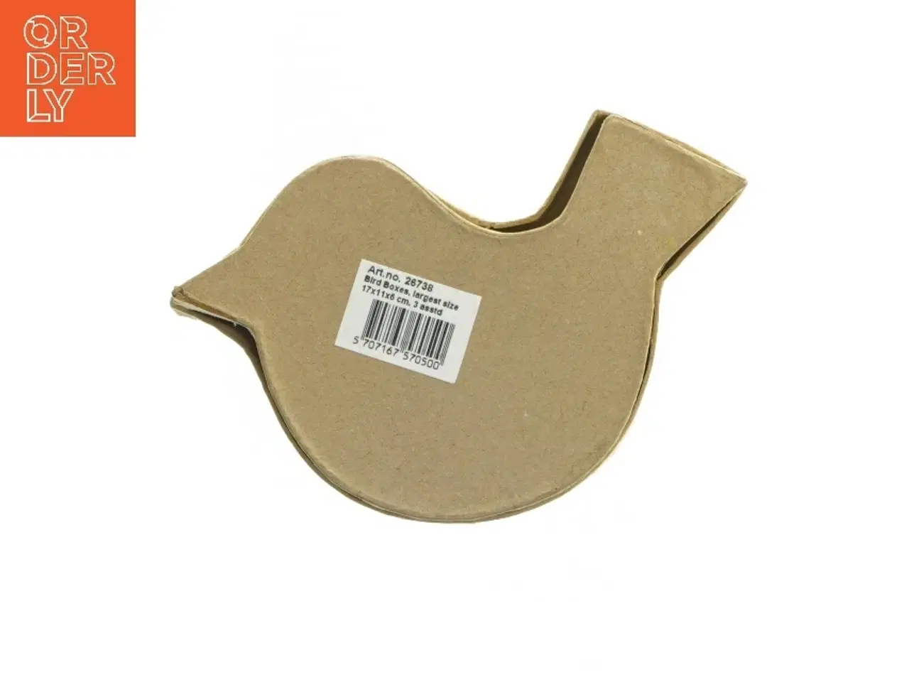 Billede 6 - Fugleformet opbevaringskasse (str. 17x11x6 cm)