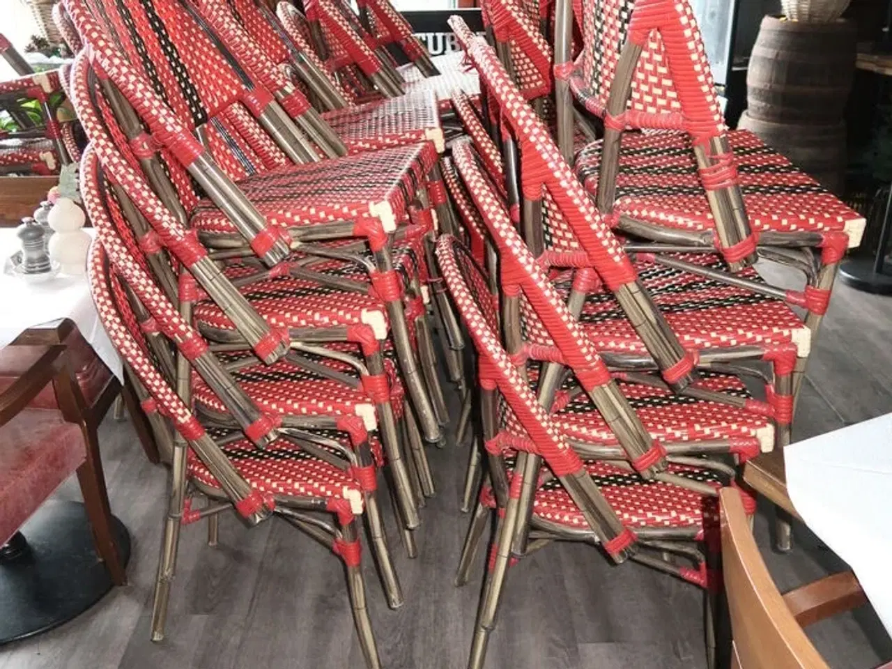 Billede 5 - 4 stk. caféborde SM FRANCE med 8 stk. caféborde