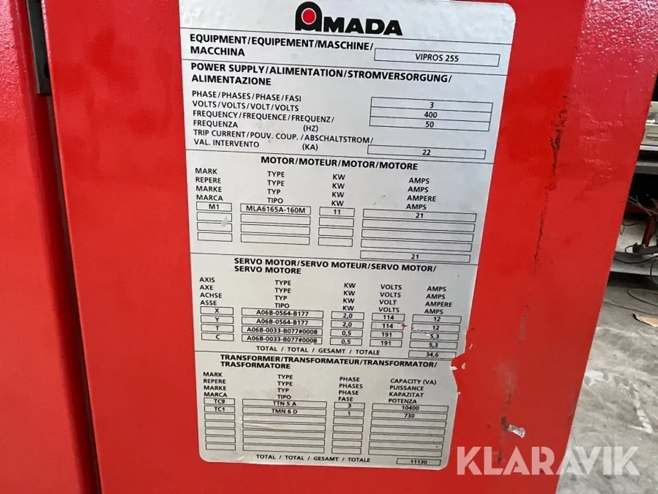 Billede 6 - Revolverstanser Amada Vipros 255