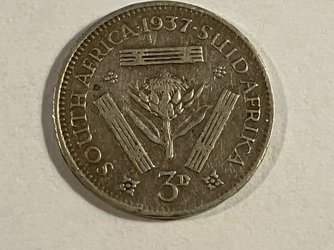 Billede 1 - 3 Pence South Africa 1937