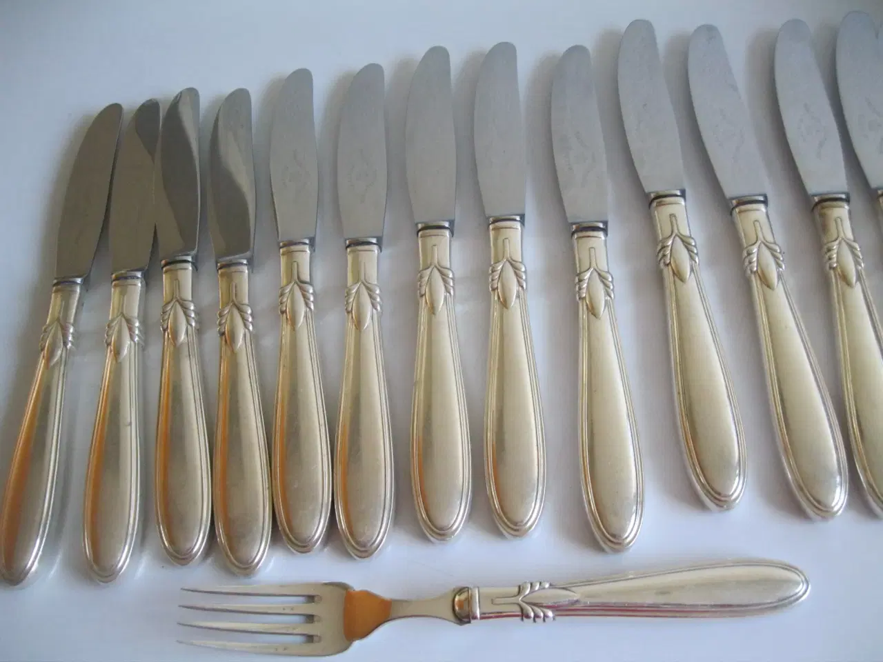 Billede 1 - Sextus 15 stk. sølvplet knive 22 cm