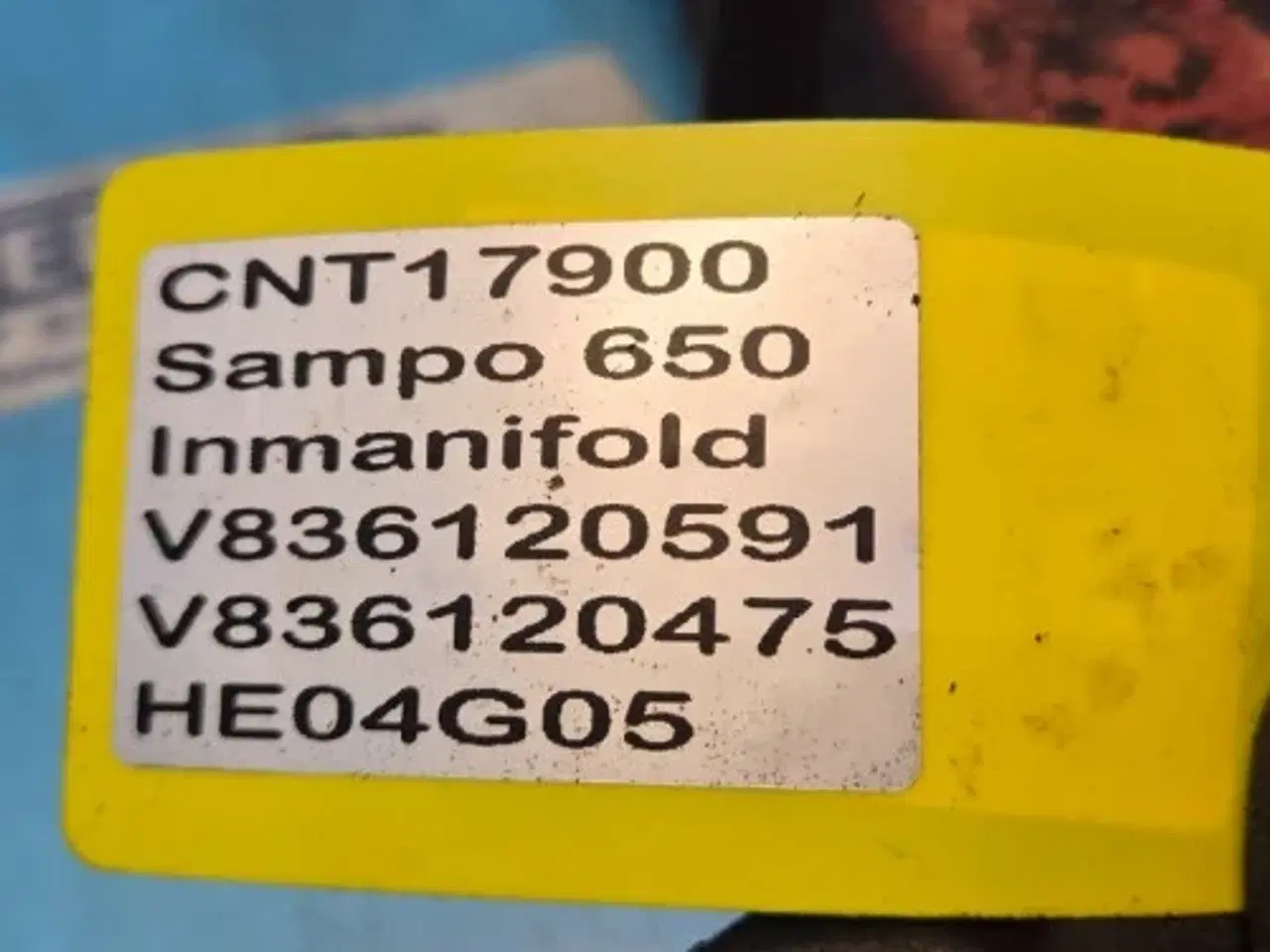 Billede 12 - Sampo 650 Insugningmanifold V836120591